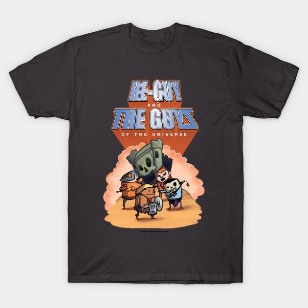 He-Guy and the Guys of the Universe T-Shirt by scottzirkel